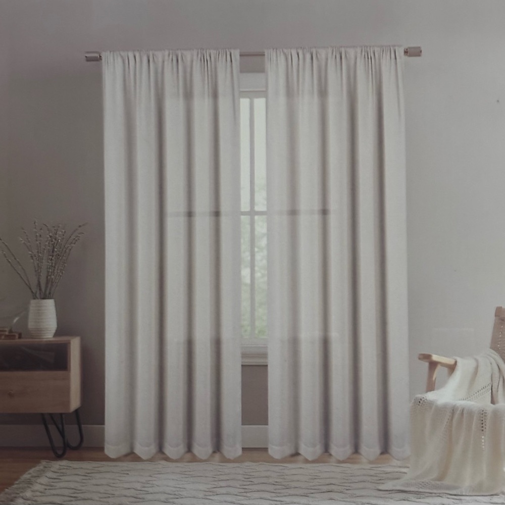 Laura Ashley Wide Width Linen Curtains